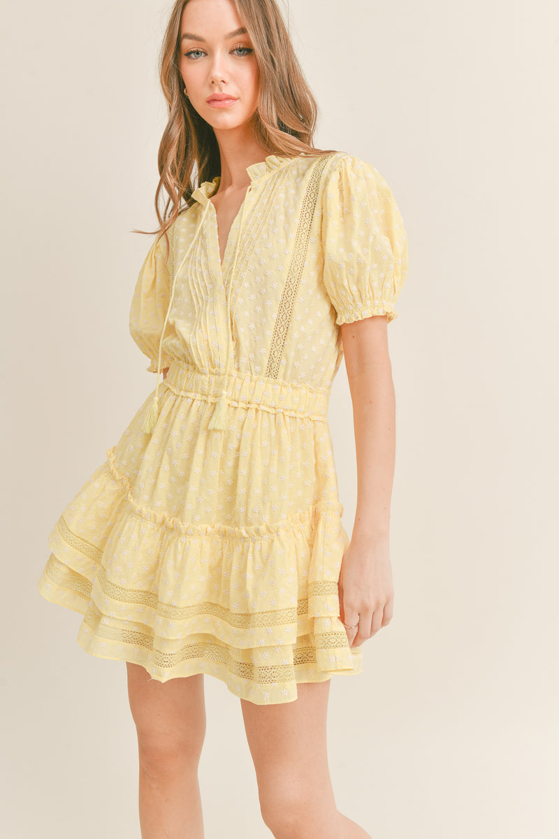 MAKAYLA MINI RUFFLE TIER DRESS