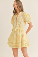 MAKAYLA MINI RUFFLE TIER DRESS