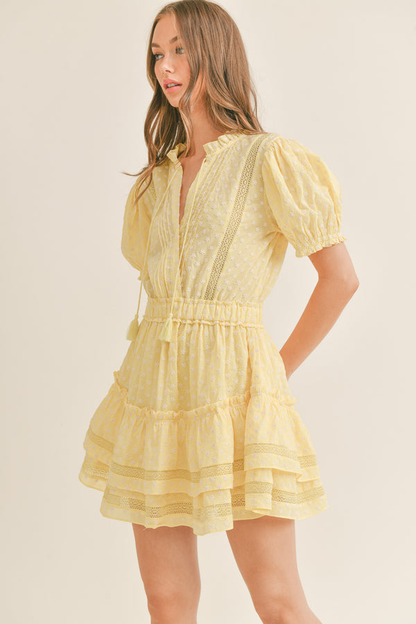 MAKAYLA MINI RUFFLE TIER DRESS