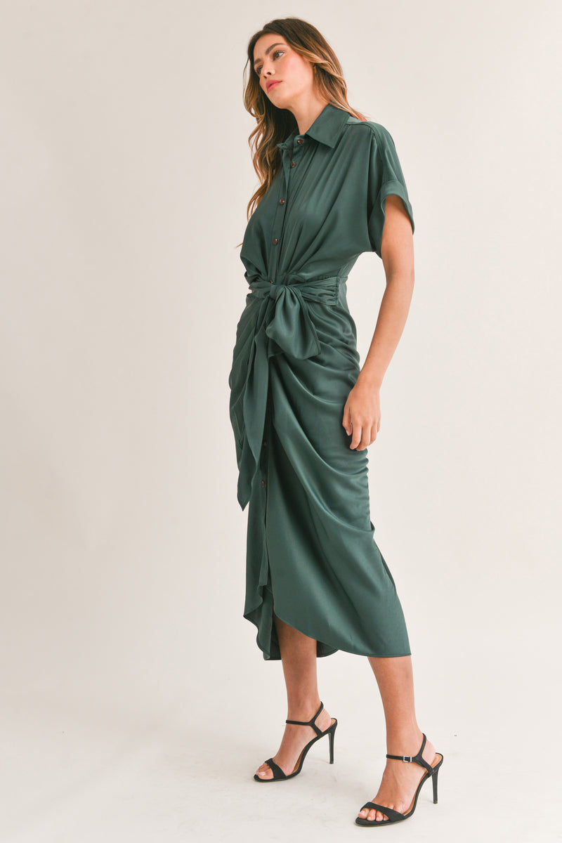 RAON SHORT SLEEVE  MIDI DRESS