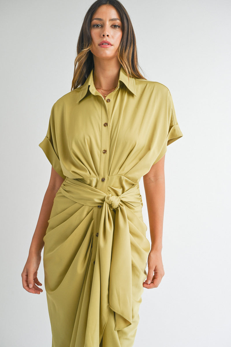 RAON SHORT SLEEVE  MIDI DRESS