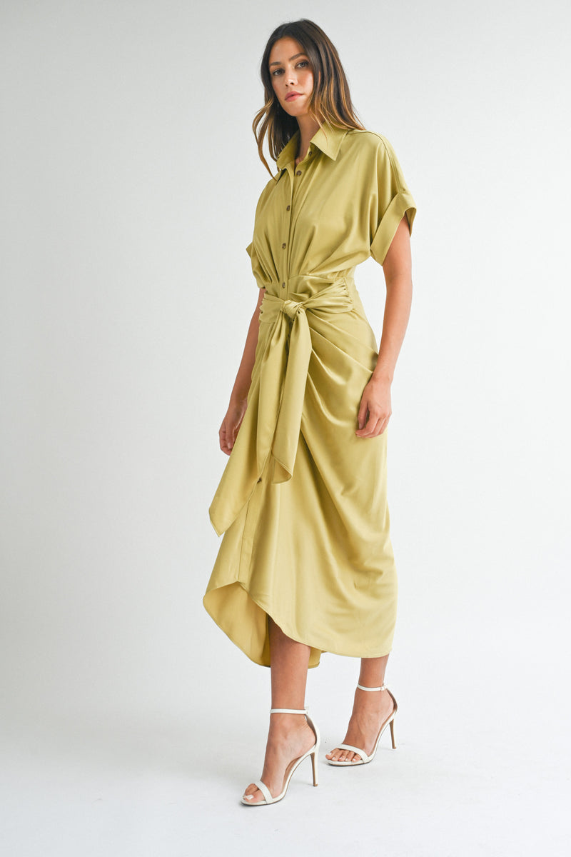 RAON SHORT SLEEVE  MIDI DRESS