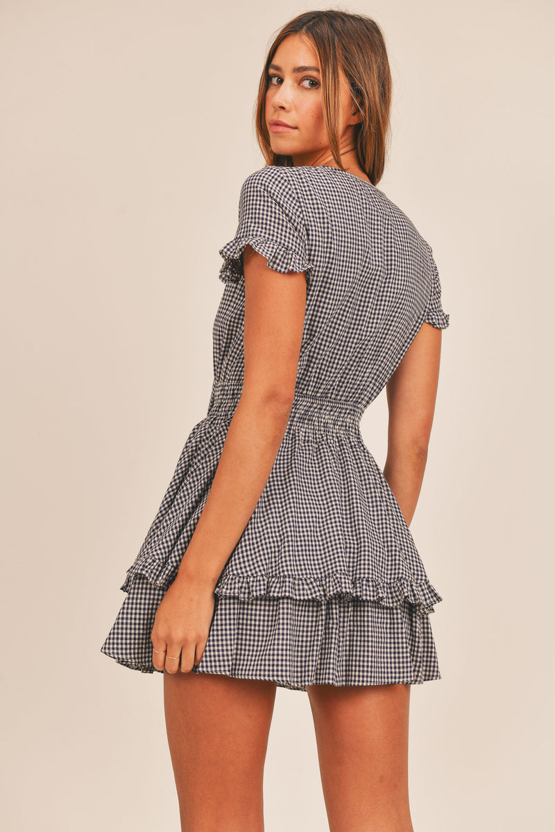 RAEGAN TIE MINI DRESS