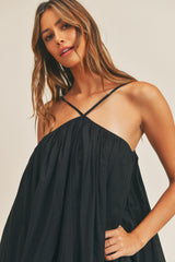 VIRGINIA V-NECK STRAP MINI DRESS