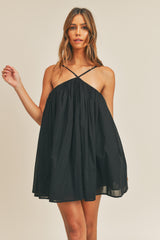 VIRGINIA V-NECK STRAP MINI DRESS