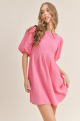 MYLA PUFF SLEEVE BABYDOLL DRESS