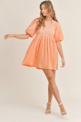 MYLA PUFF SLEEVE BABYDOLL DRESS