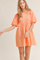 MYLA PUFF SLEEVE BABYDOLL DRESS