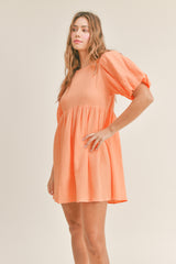 MYLA PUFF SLEEVE BABYDOLL DRESS