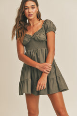 ABBY RUFFLE TEIR DRESS