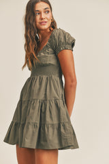 ABBY RUFFLE TEIR DRESS