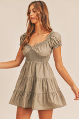 ABBY RUFFLE TEIR DRESS