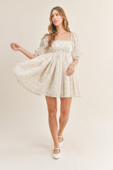 VIVIENNE FLORAL BABYDOLL DRESS