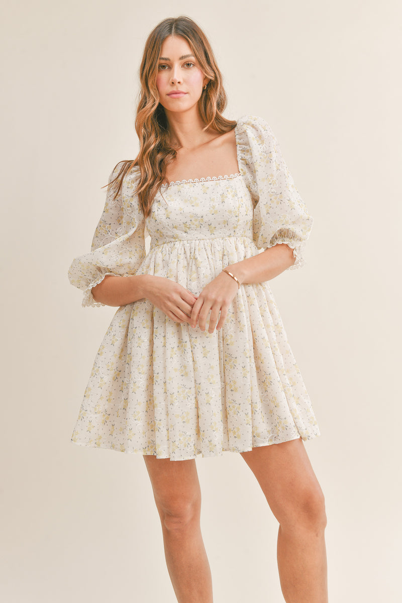 VIVIENNE FLORAL BABYDOLL DRESS