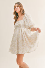 VIVIENNE FLORAL BABYDOLL DRESS