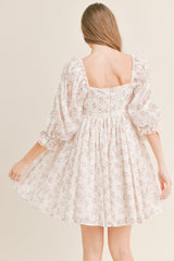 VIVIENNE FLORAL BABYDOLL DRESS