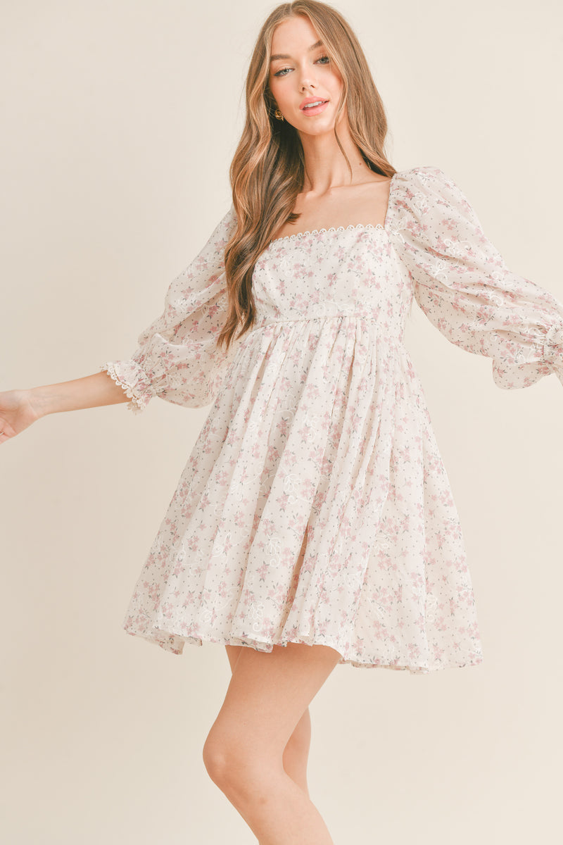 VIVIENNE FLORAL BABYDOLL DRESS