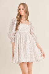 VIVIENNE FLORAL BABYDOLL DRESS