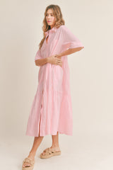 IMANI TIERED SHIRTS DRESS