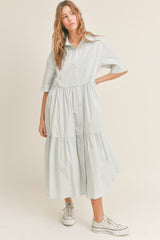 IMANI TIERED SHIRTS DRESS