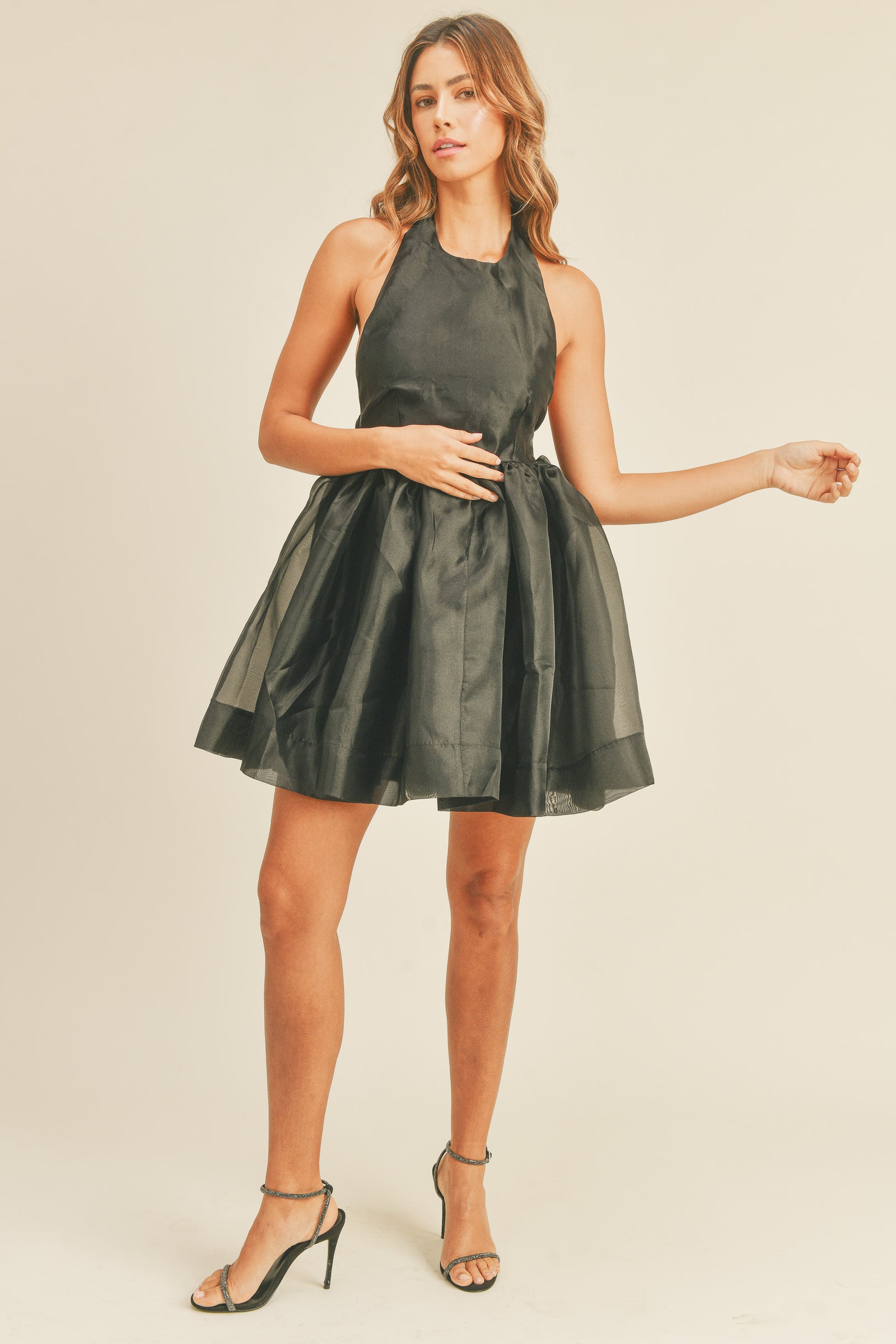 GEMMA HALTERNECK MINI DRESS  Mable Clothing