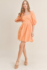 MARLEE SCALLOP EMBO DRESS