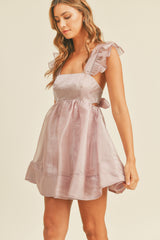 MILAN BACK RIBBON DRESS