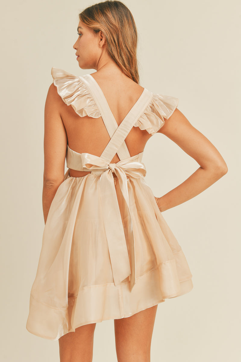 MILAN BACK RIBBON DRESS