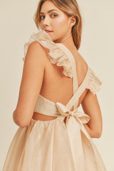 MILAN BACK RIBBON DRESS