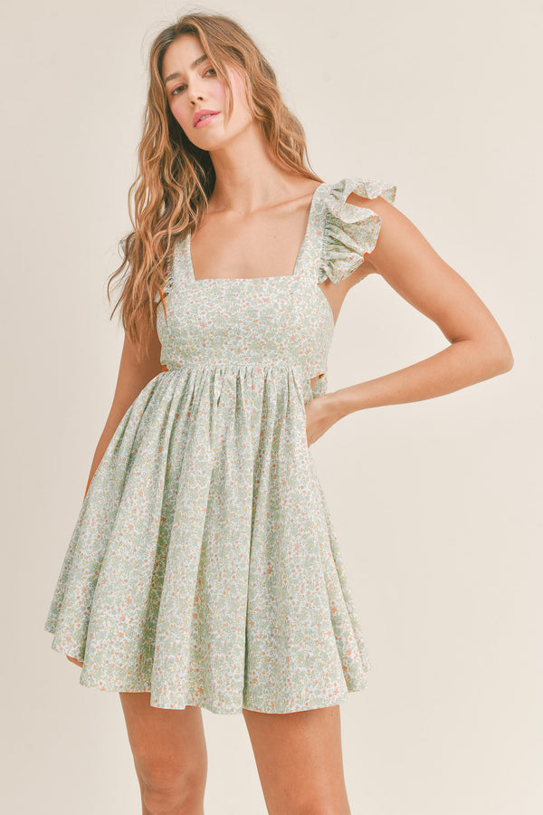 DALEYZA BACK RIBBON DRESS