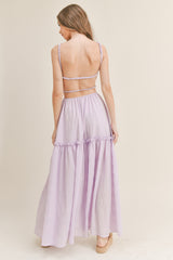 ARI CUT-OUT WAIST MAXI DRESS