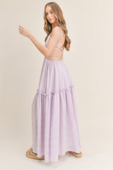 ARI CUT-OUT WAIST MAXI DRESS