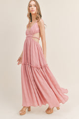 ARI CUT-OUT WAIST MAXI DRESS