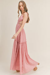 ARI CUT-OUT WAIST MAXI DRESS