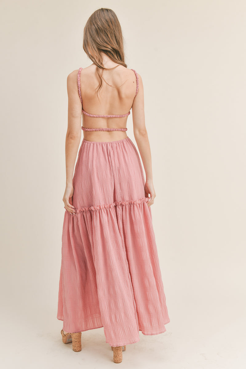 ARI CUT-OUT WAIST MAXI DRESS