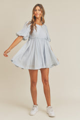 DENVER PUFF SLEEVE MINI DRESS