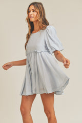 DENVER PUFF SLEEVE MINI DRESS