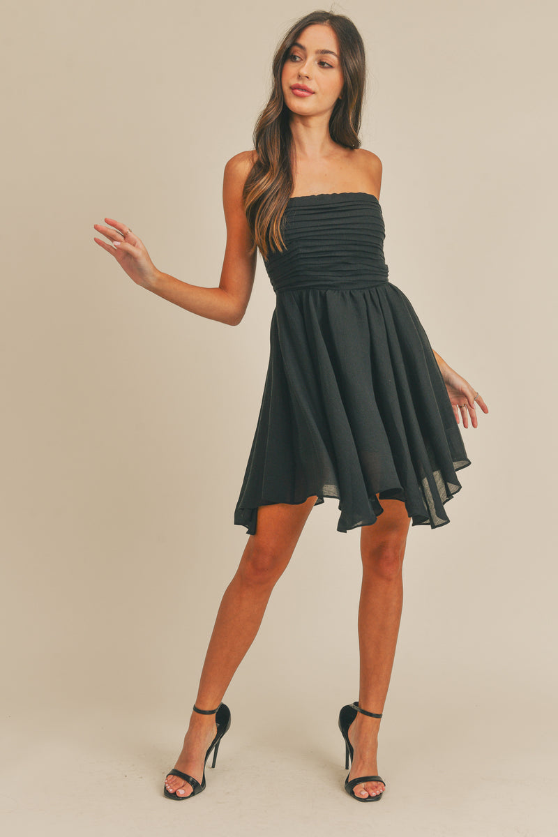 ALANI GATHERED BALLERINA MINI DRESS