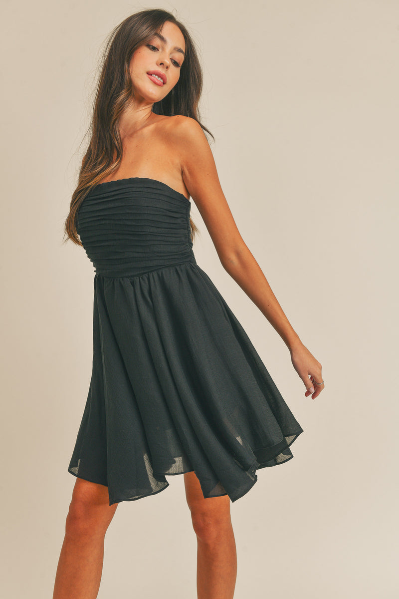 ALANI GATHERED BALLERINA MINI DRESS