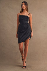 VIENNA SATIN MINI DRESS
