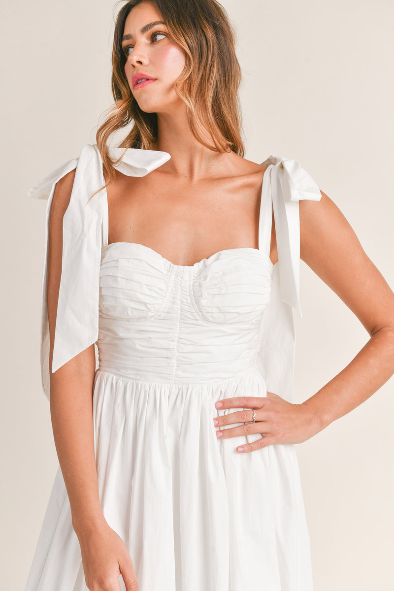 KARLA RUCHED TIERED MIDI DRESS