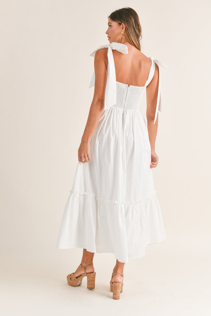 KARLA RUCHED TIERED MIDI DRESS