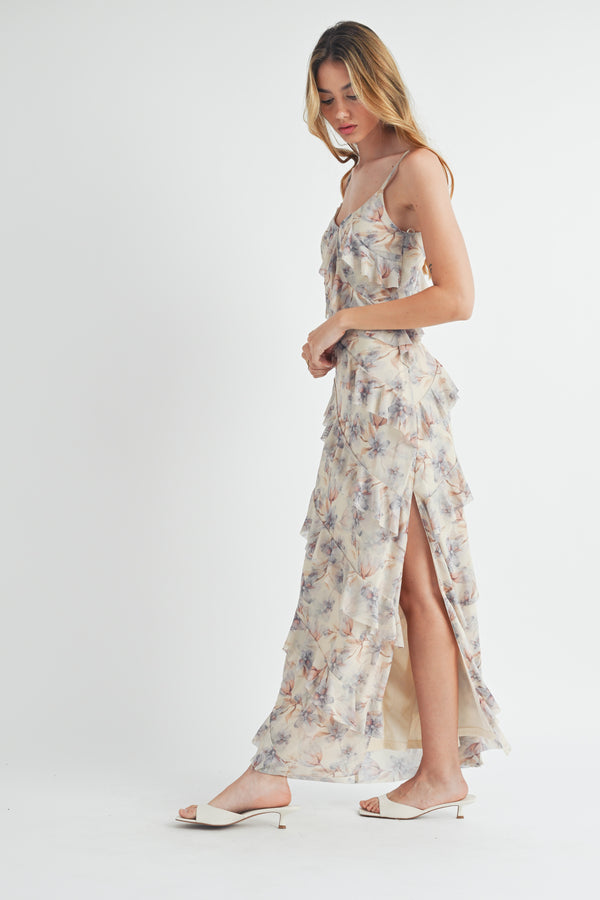 LIANA TIERED RUFFLED MAXI DRESS
