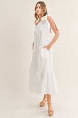 AXELLE ONE SHOULDER TIERED MAXI DRESS