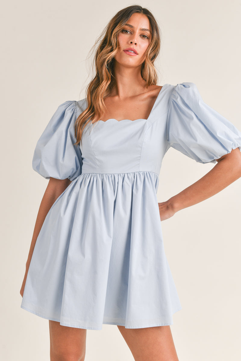 TIFFANY BABYDOLL MINI DRESS