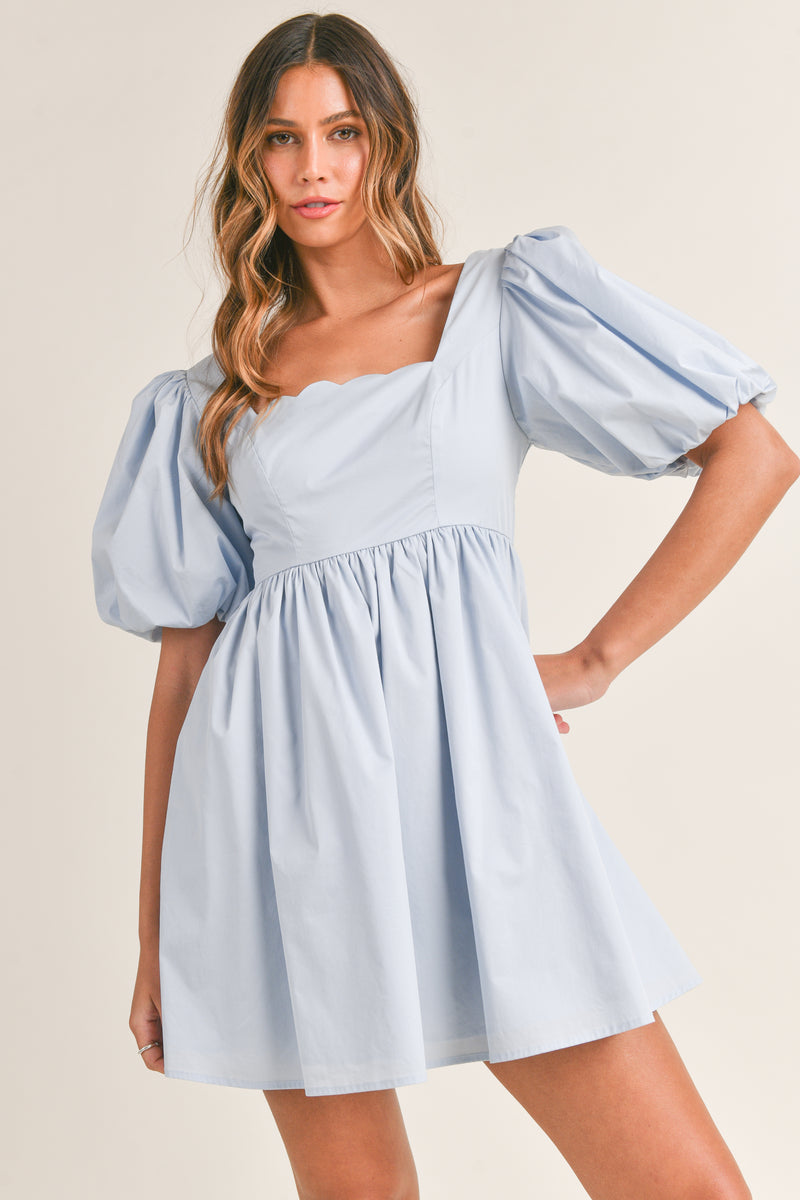 TIFFANY BABYDOLL MINI DRESS