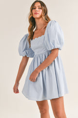 TIFFANY BABYDOLL MINI DRESS