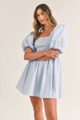 TIFFANY BABYDOLL MINI DRESS