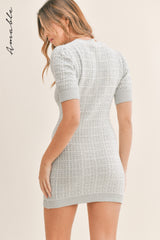 JORDYN TWEED KNIT MINI DRESS