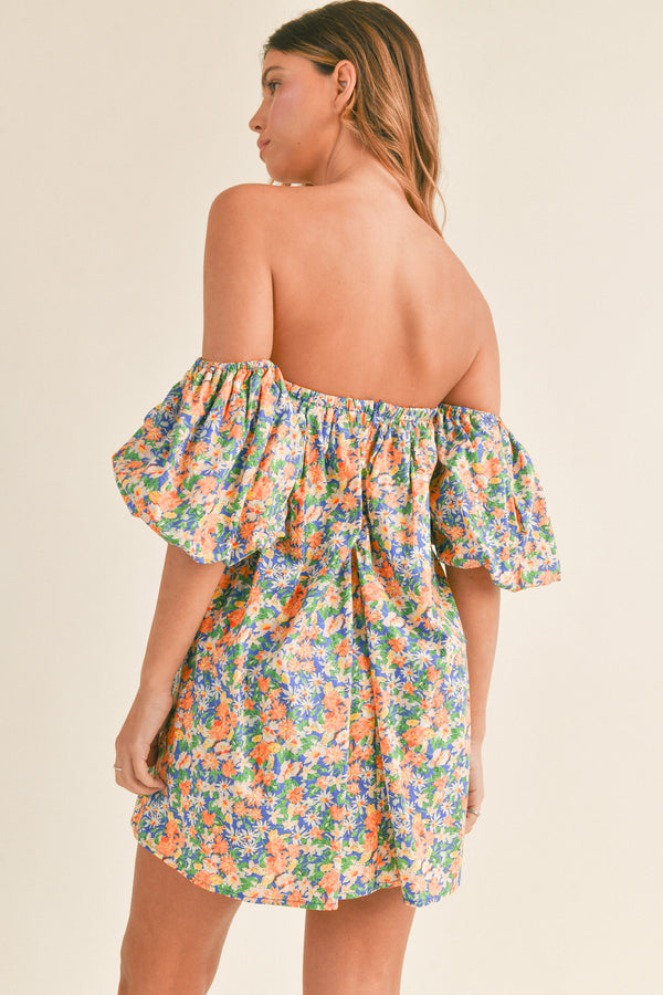 HARLOW OFF SHOULDER MINI DRESS